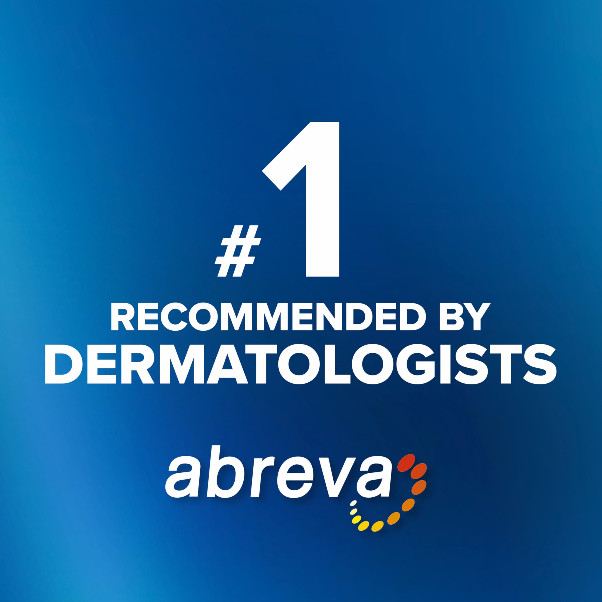 Close up of the easy apply Abreva tube for quick relief.