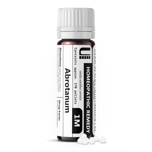 Abrotanum 1M Homeopathic Remedy bottle with 270 pellets