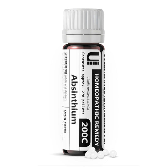 Absinthium 200C homeopathic remedy bottle with 270 lactose-free pellets