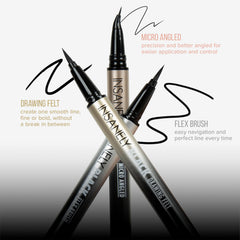 Absolute New York Insanely Black Flex Brush enables precise winged liner