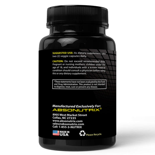 Close-up of Absonutrix Fucoidan label showing 85% fucoidan
