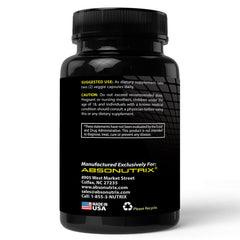 Close-up of Absonutrix Fucoidan label showing 85% fucoidan
