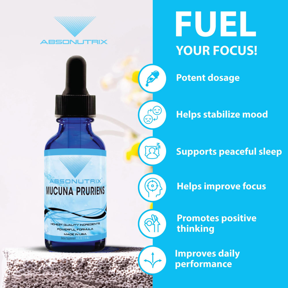 Ingredients and supplement facts for Absonutrix Mucuna Pruriens liquid
