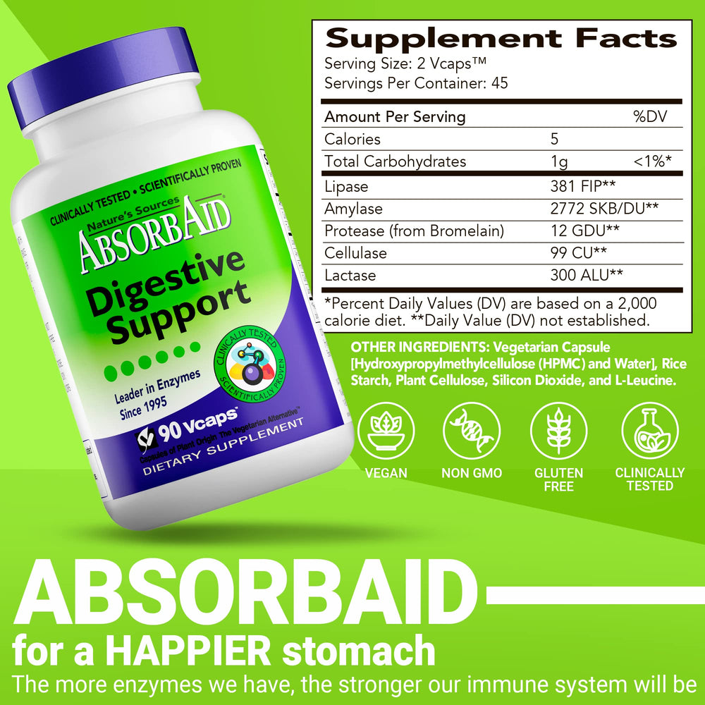 AbsorbAid bottle with dosage information