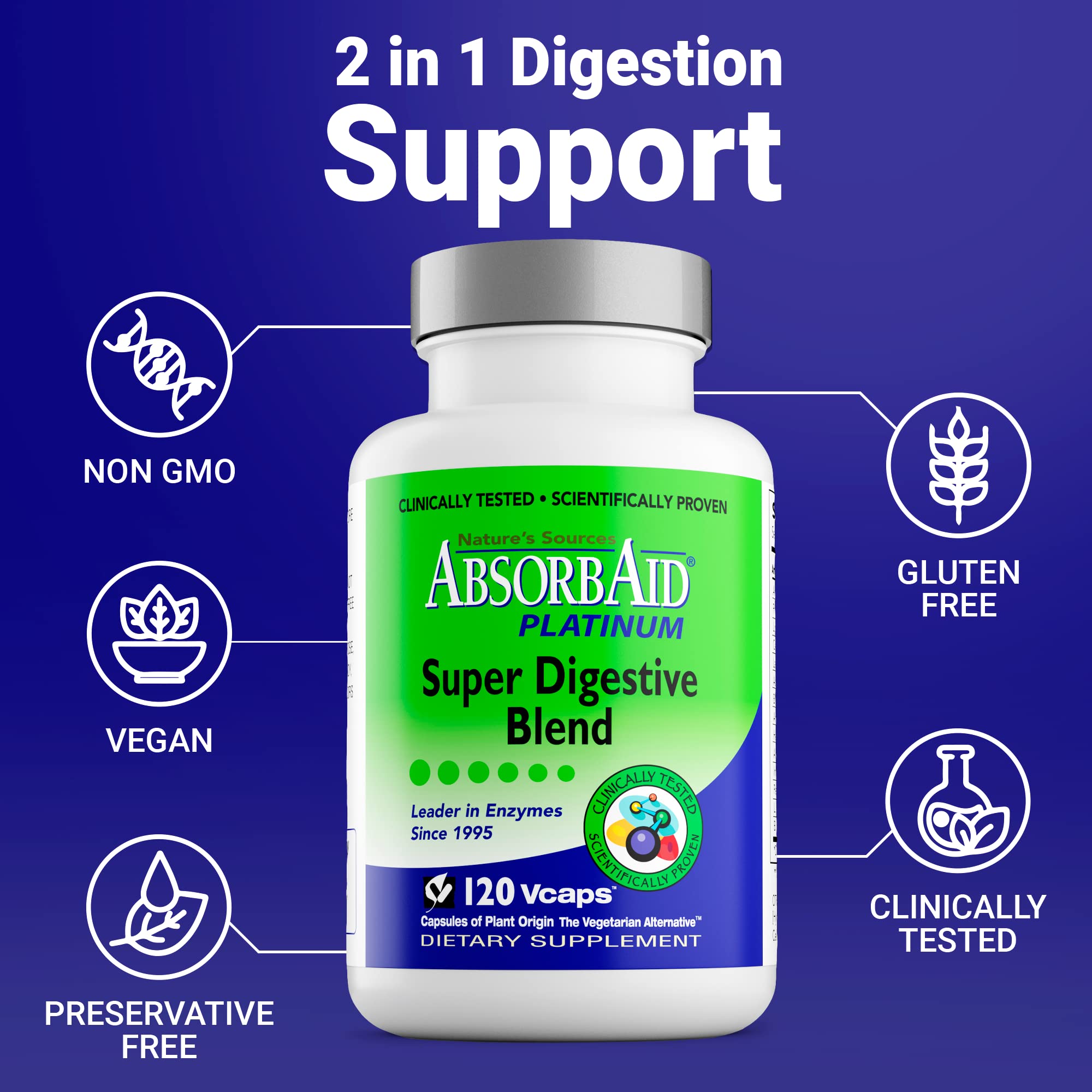 Digestive enzymes chart illustrating benefits.
