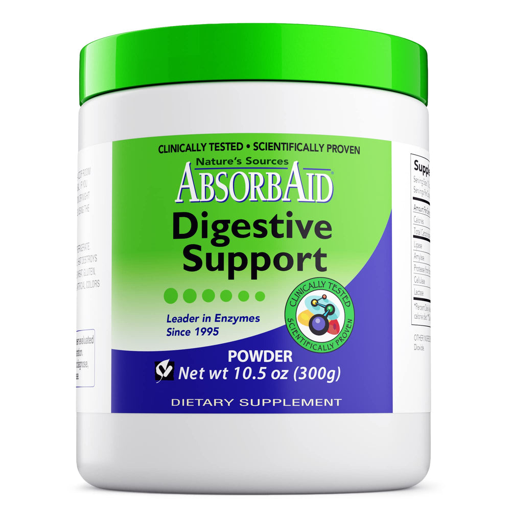 Front label of AbsorbAid Digestive Enzymes 300g