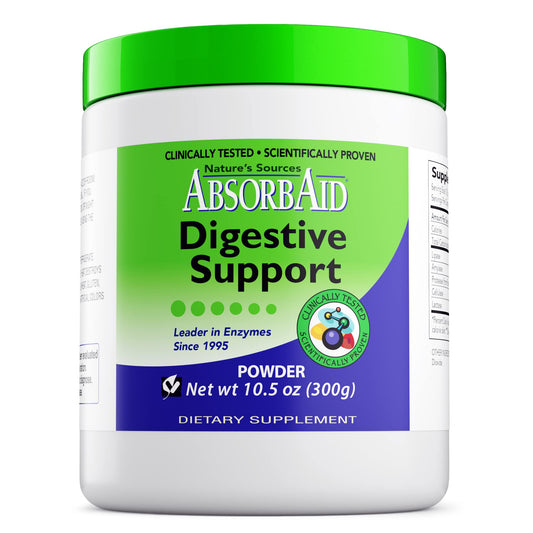 Front label of AbsorbAid Digestive Enzymes 300g