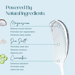 Abundant Natural Health Ocean Soothe salt crystal close-up showing mineral-rich formula.