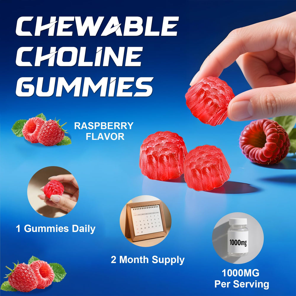 Product shot with bottle and gummies on white surface