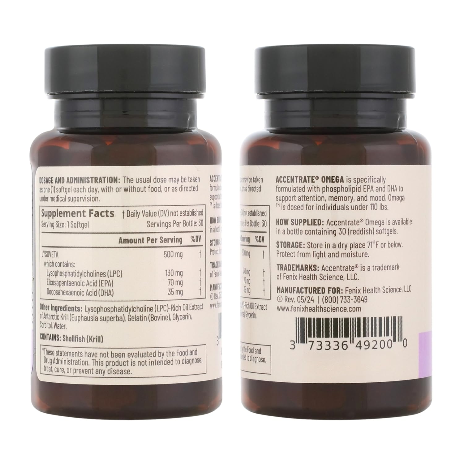 Accentrate Omega LPC supports focus and mood in daily life.