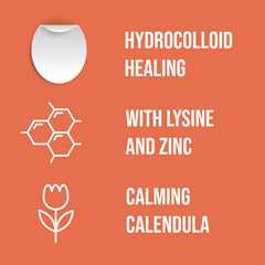 Acculip patch closeup highlights lysine for potential healing support