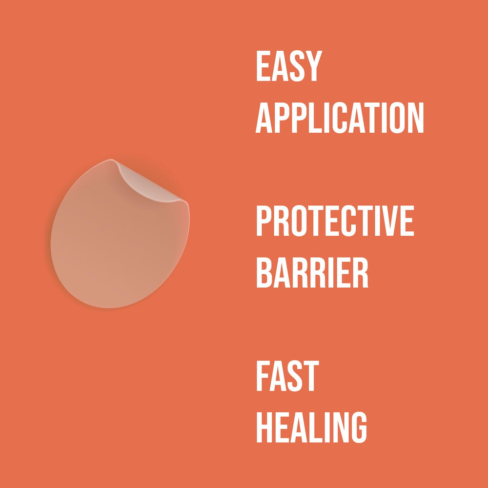 Acculip hydrocolloid layer protects the sore from environmental irritation