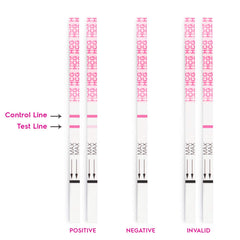 Dip the pregnancy test strip for 10 seconds