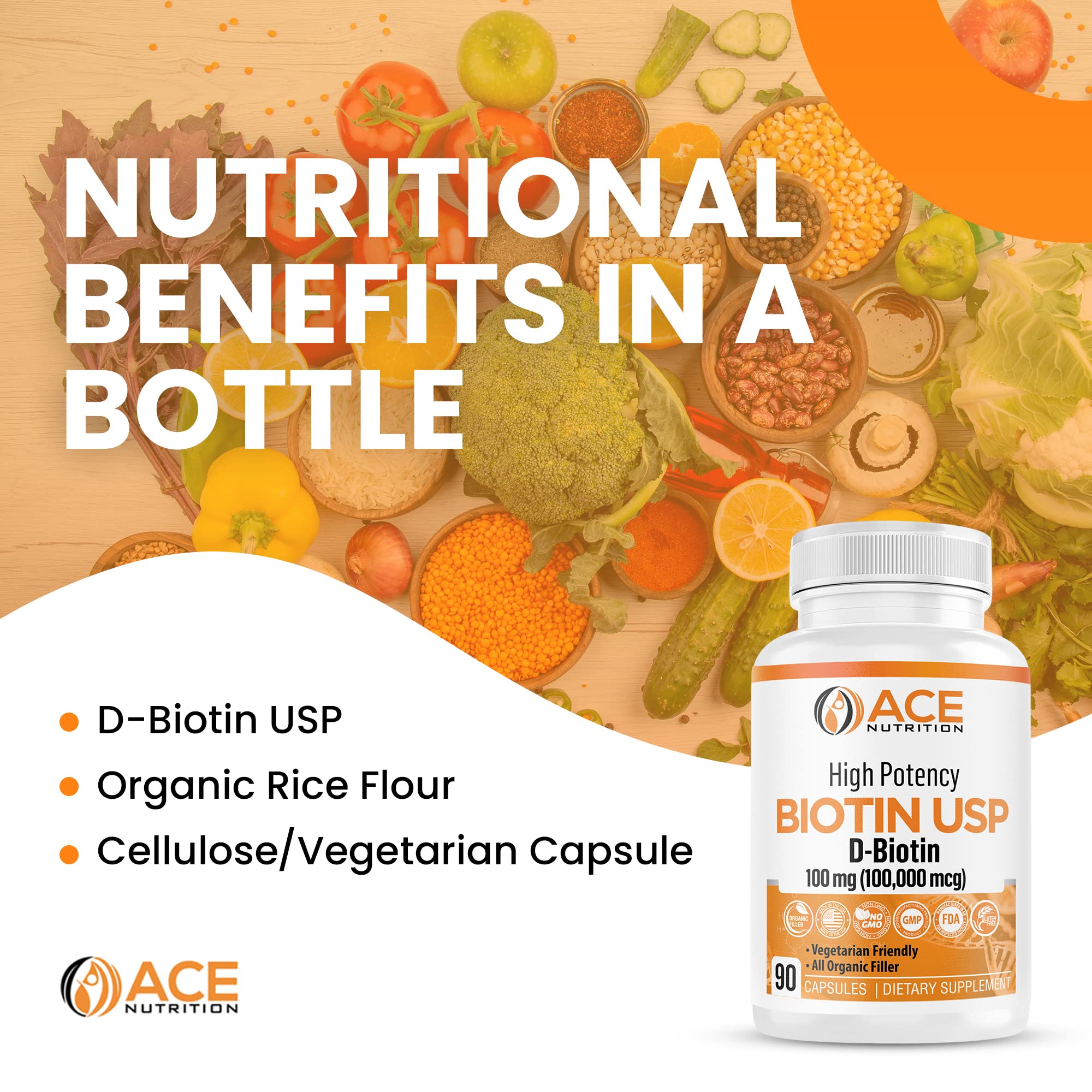 GMP-certified biotin supplement packaging