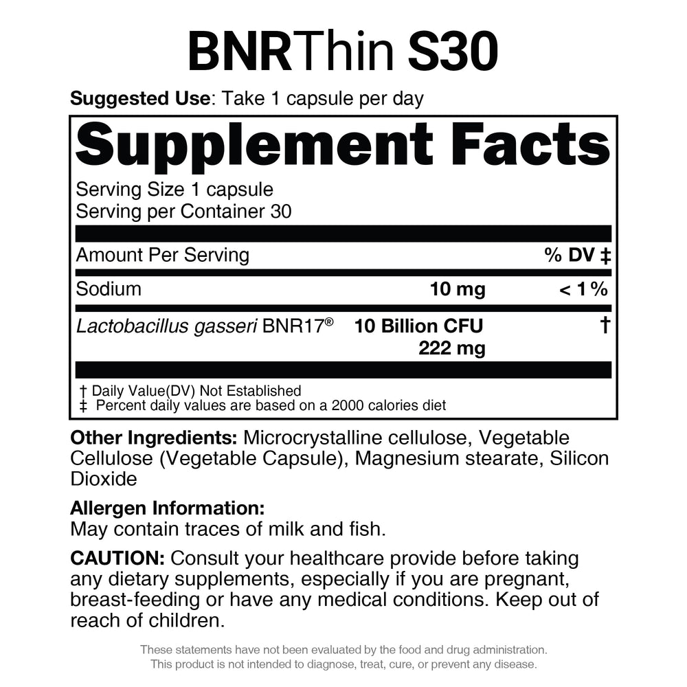 AceBiome BNR17 origin label notes natural source and non-GMO features.