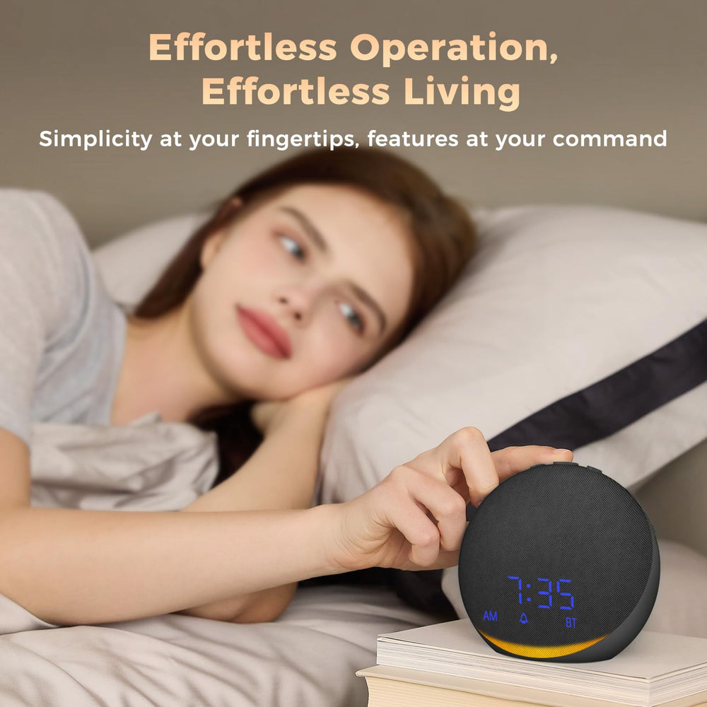 Acedeck sound machine alarm clock morning wake with natural cues