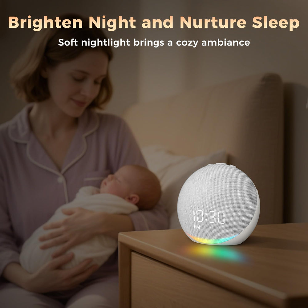 Acedeck compact design fits neatly on a nursery table or bedside.