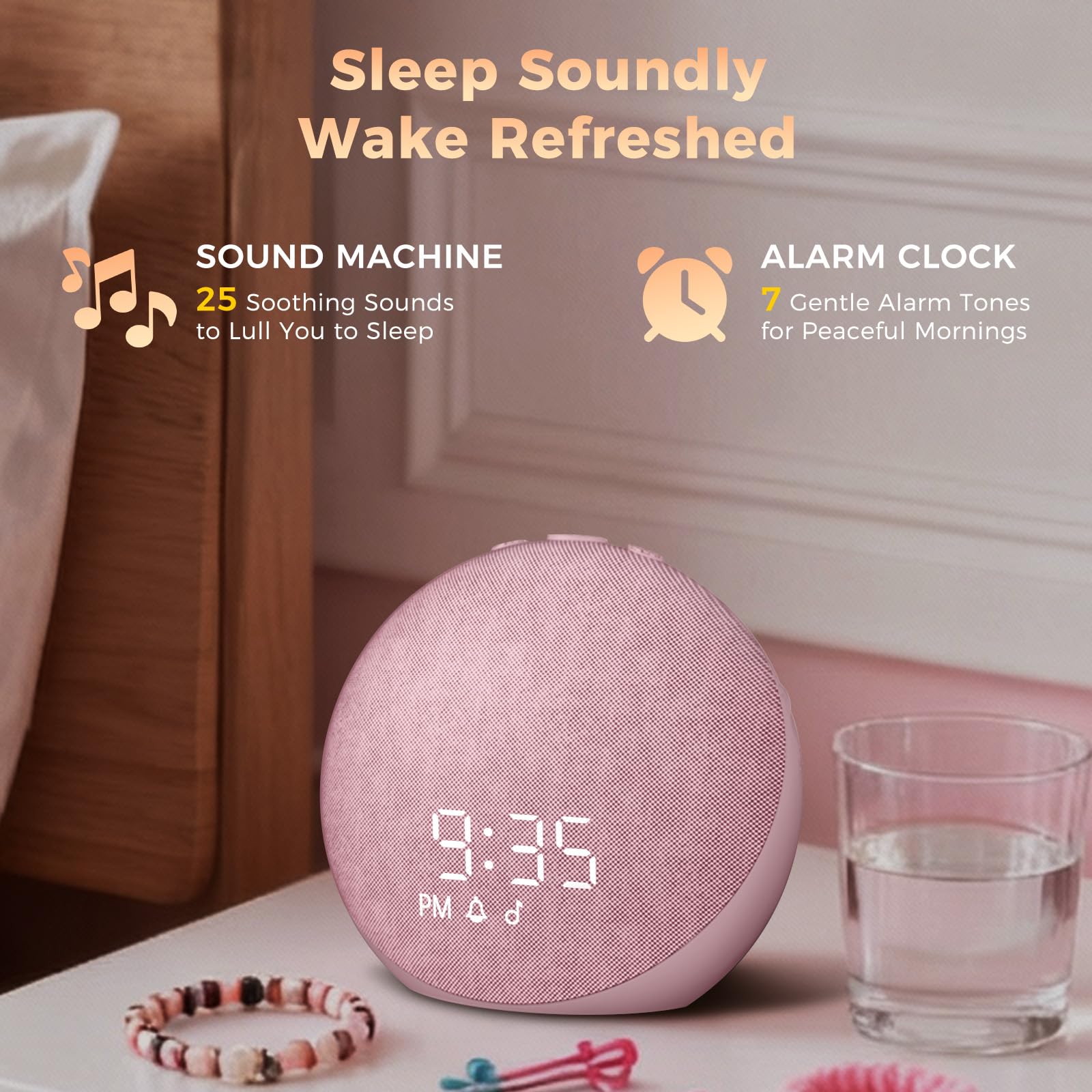 Acedeck 25-sounds device offers customizable sleep options.