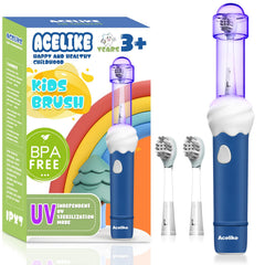 Acelike UV Self-Clean Kids Toothbrush Blue - full product view