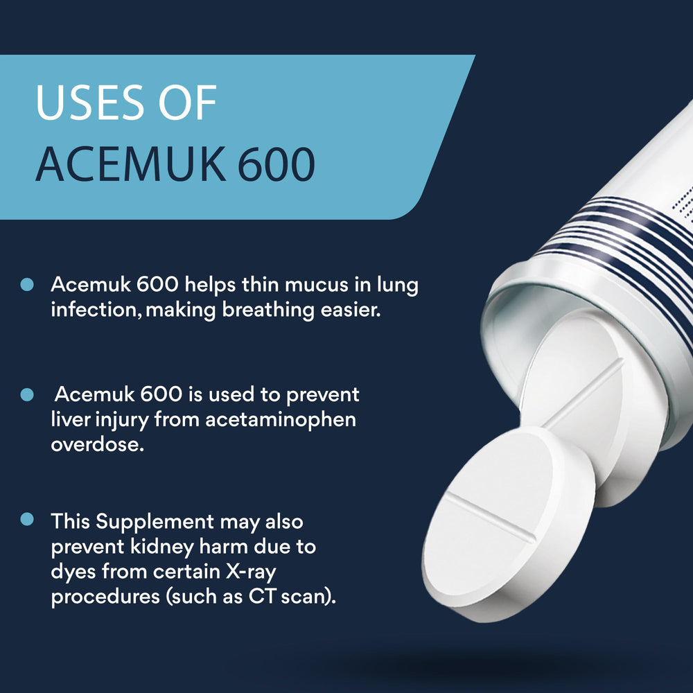 NAC 600mg immune support and antioxidant benefits