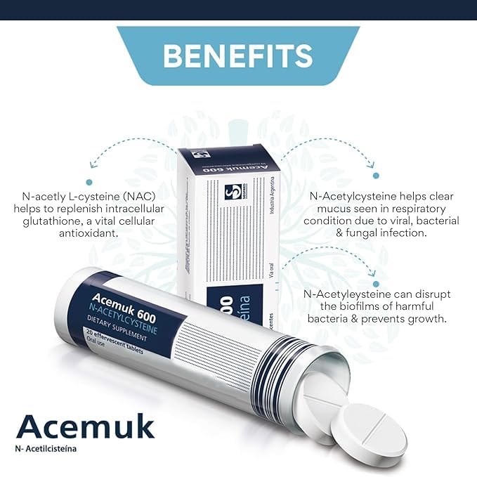 NAC 600mg supporting respiratory health