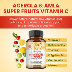 Acerola cherries illustrating high vitamin C content