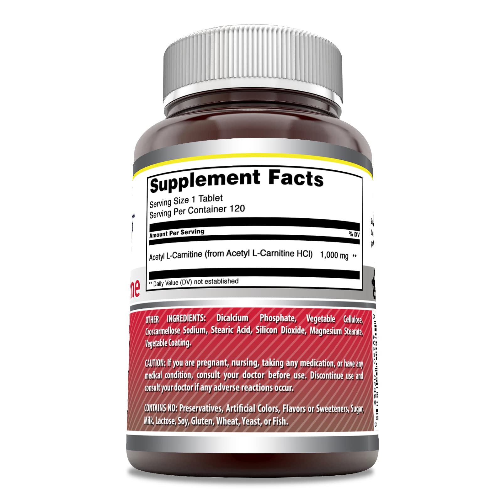 Serving size of Acetyl L-Carnitine 1000 mg per tablet