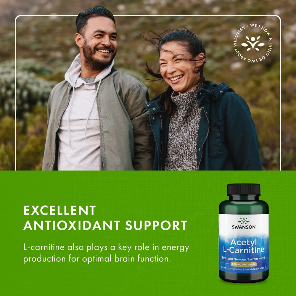 Ingredient list for Swanson Premium Acetyl L-Carnitine 500 mg