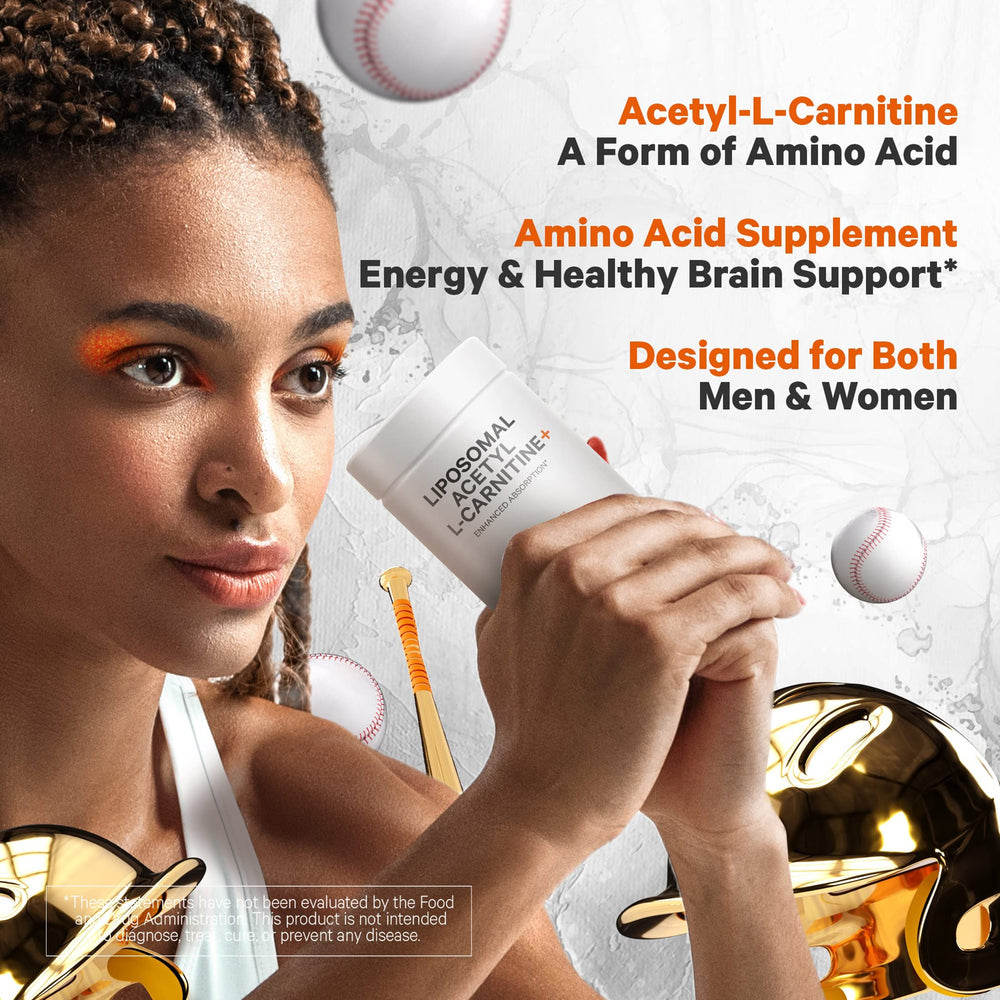 Label showing 500 mg Acetyl-L-Carnitine per serving