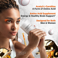 Label showing 500 mg Acetyl-L-Carnitine per serving