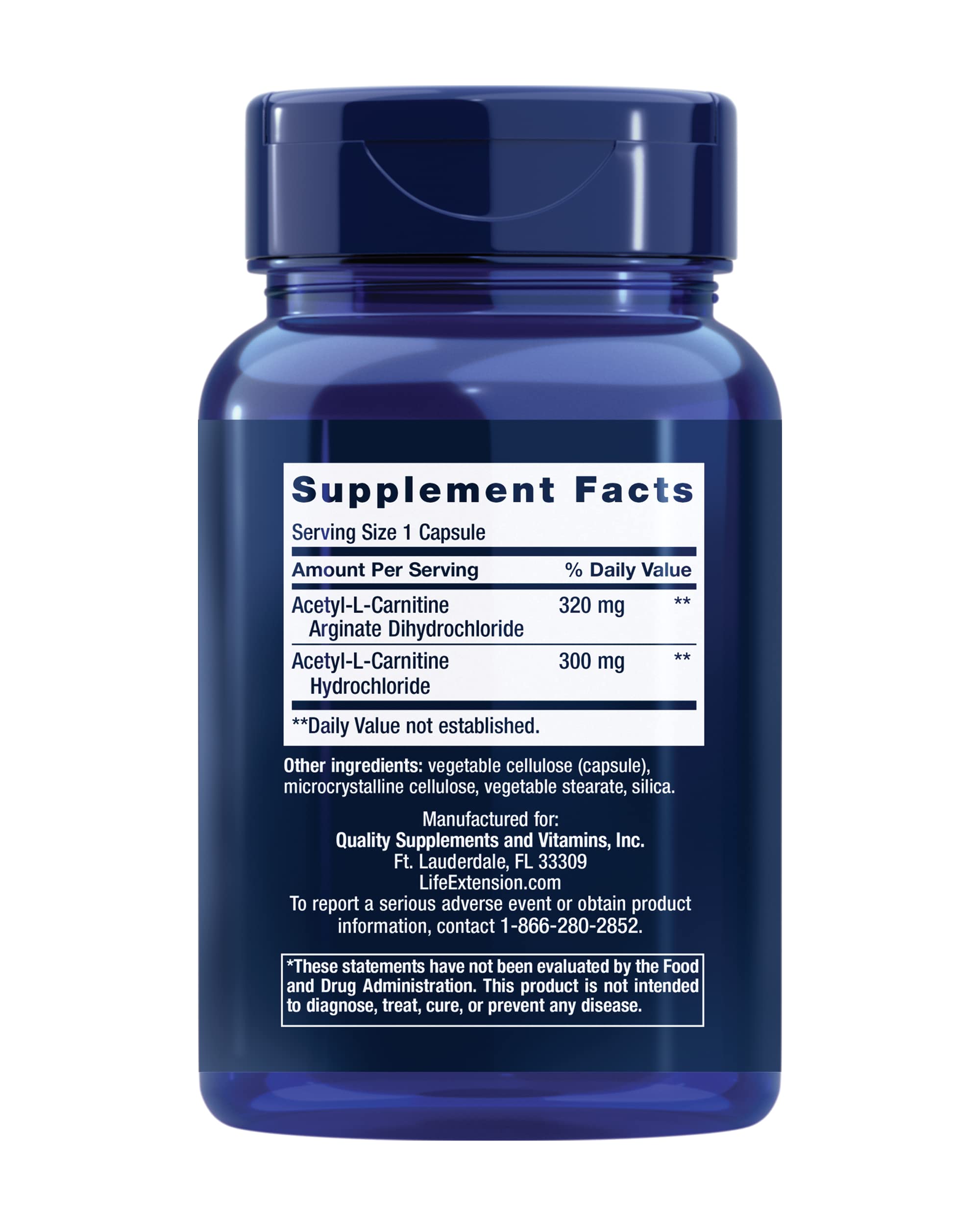Acetyl-L-Carnitine Arginate capsules close-up