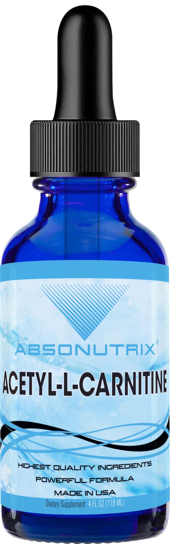 Absonutrix Acetyl L-Carnitine liquid drops bottle label