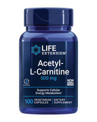 Acetyl-L-Carnitine with Vitamin C bottle illustrating brain energy support