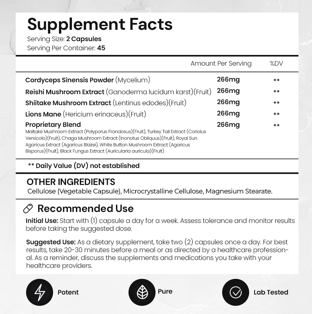 Product label highlighting 90 capsules