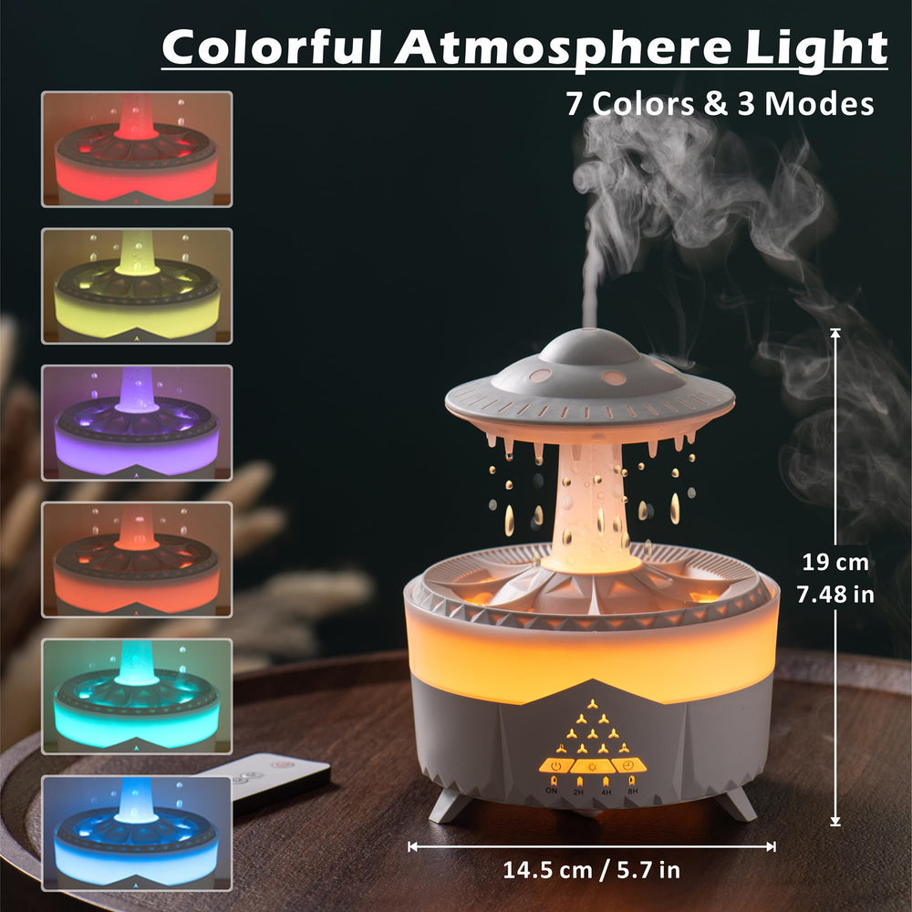 AChoice4U UFO Raindrop Diffuser 350ml Black – side view