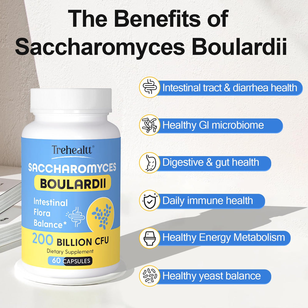Acid-resistant Saccharomyces boulardii probiotic