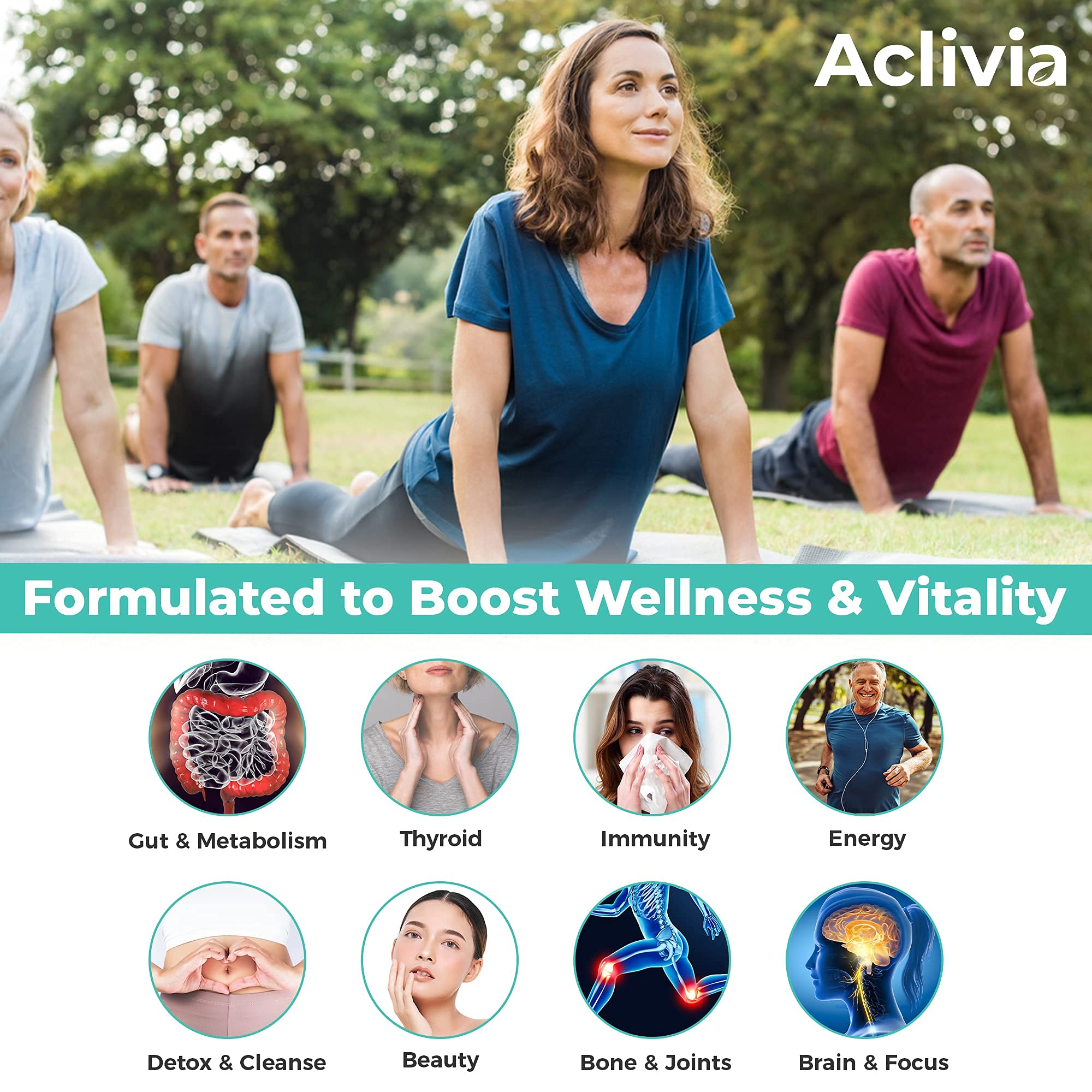 Aclivia Irish Sea Moss capsules label close-up