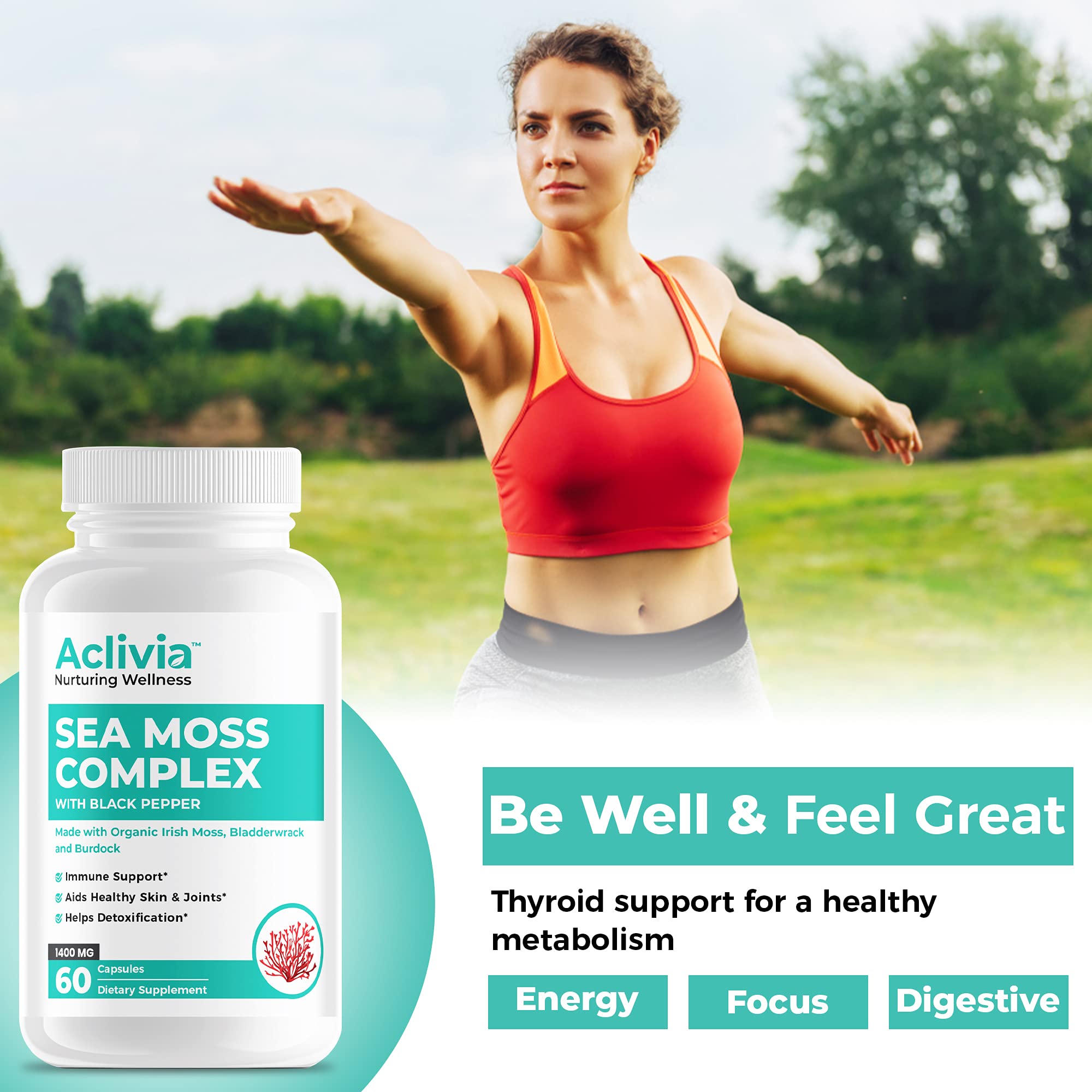 Aclivia vegan non-GMO formulation seal