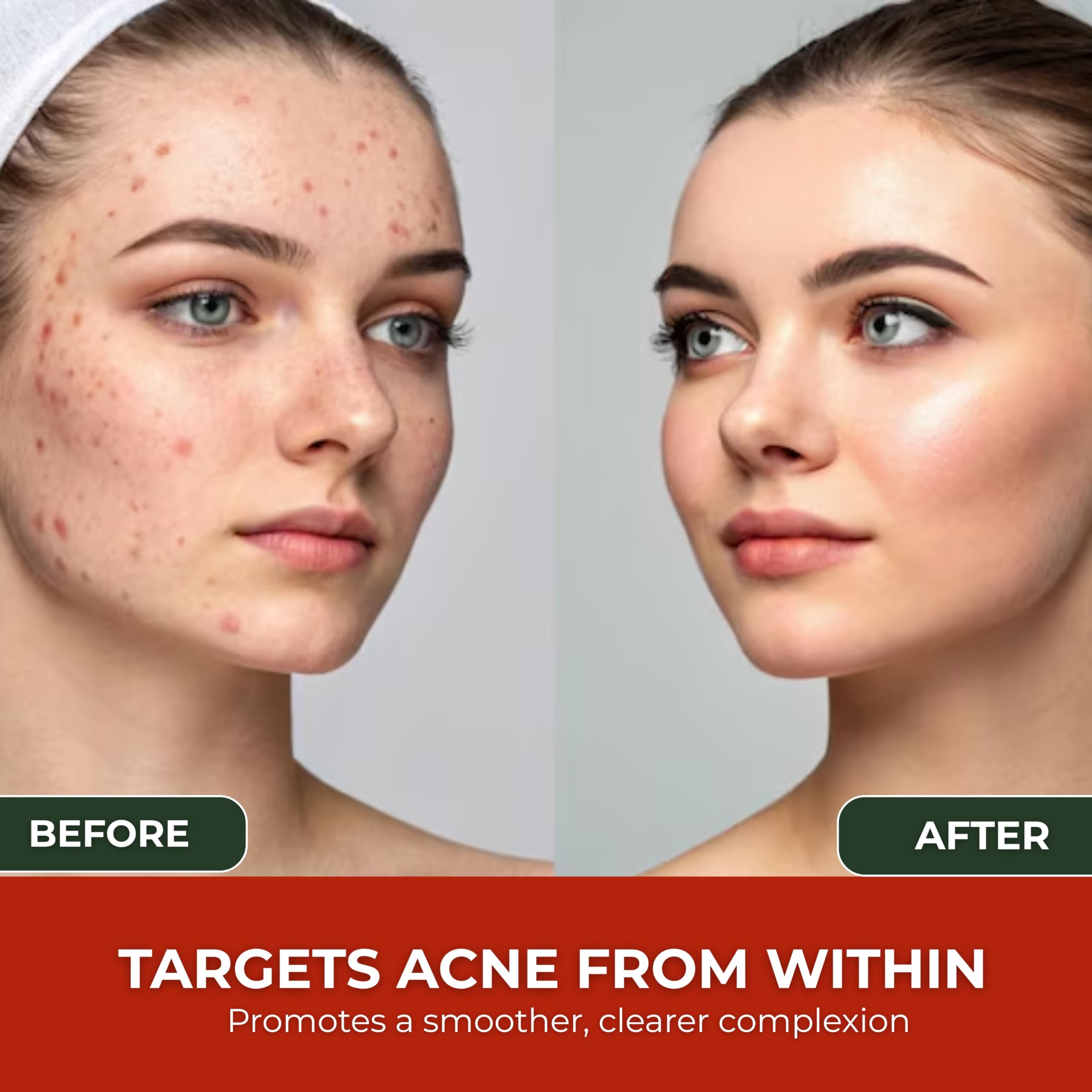 Ingredients: Vitex Angus-Castus extract, Niacinamide and Biotin