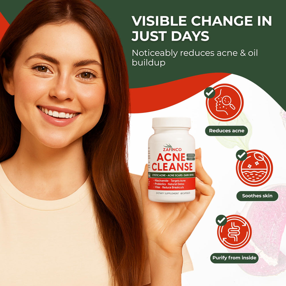 Concept image showing balanced oily skin