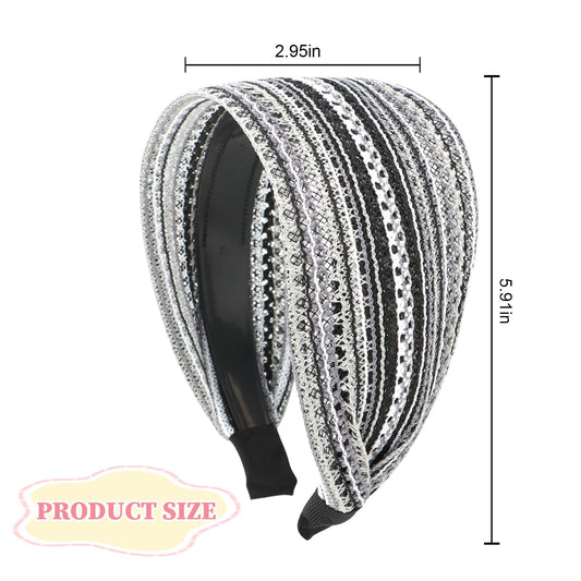 ACO-UINT wide non-slip hairband keeps hair in place during activities