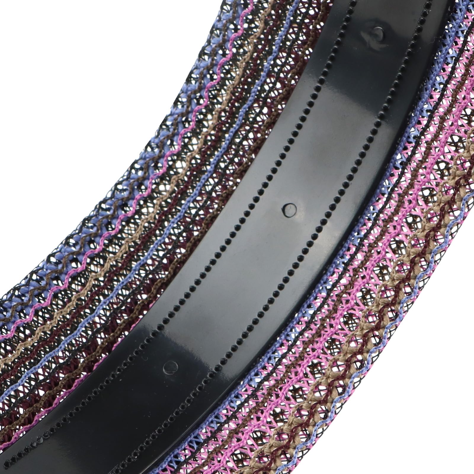 ACO-UINT headband with comfortable padding protects ears during long wear in purple.