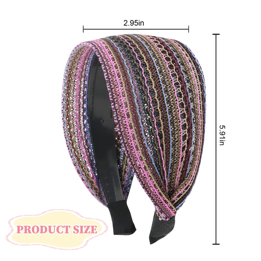 ACO-UINT headband with teeth for stable grip and gentle ear padding in purple.