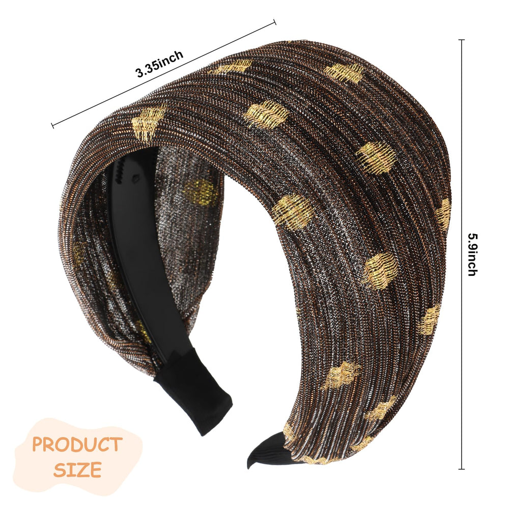 ACO-UINT stretchable fabric headband adapts to many head sizes.
