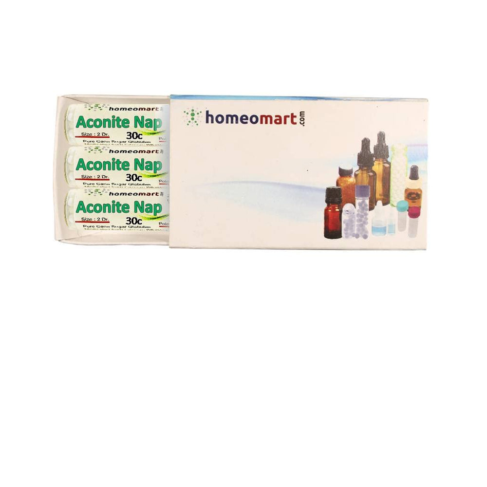 Aconite Napellus homeopathy pellets 30C potency – pack of 3
