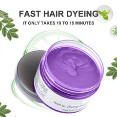 Acosexy purple hair wax enhances cosplay and party looks.