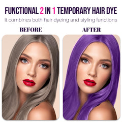 Acosexy purple natural hair wax color dye for versatile daily styling.