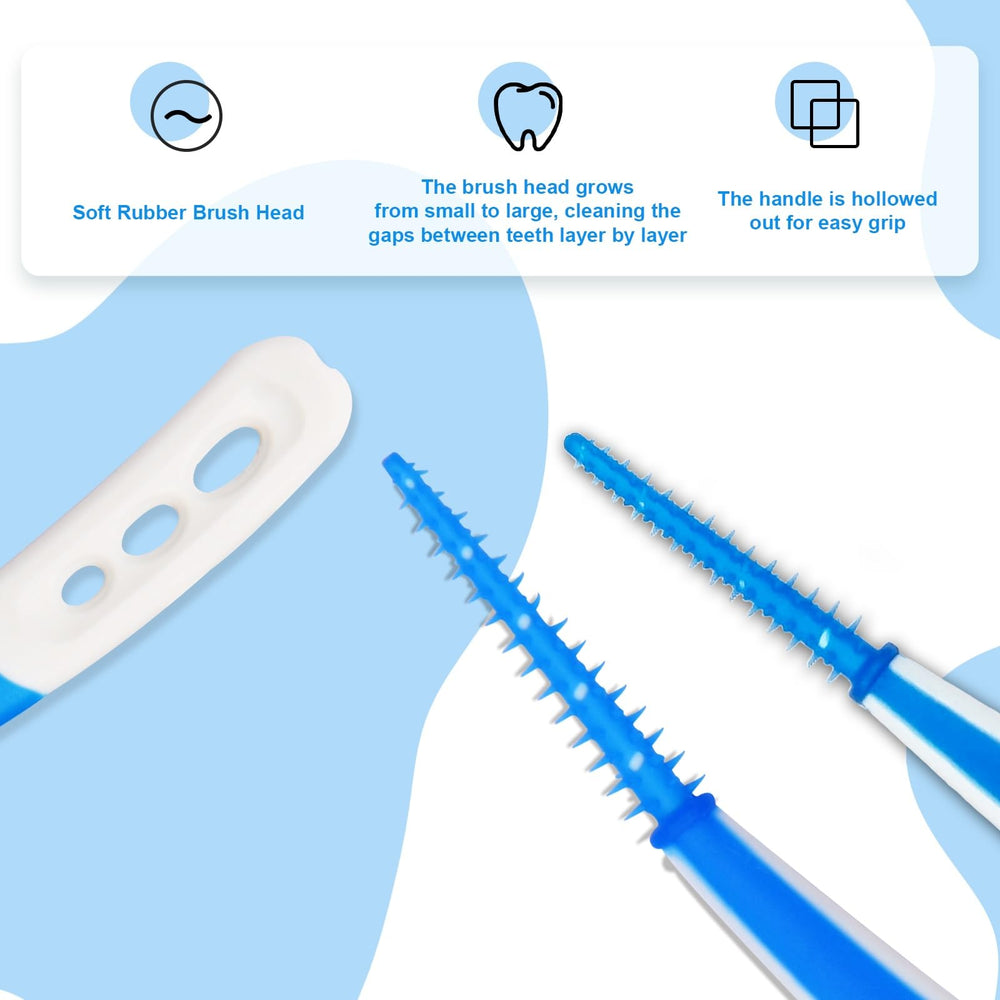 Dual brush head designs: straight and curved