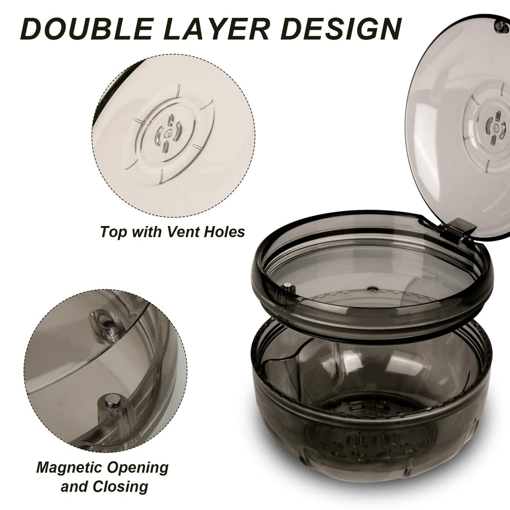 ACSKD Retainer Cleaning Case interior dual-layer design
