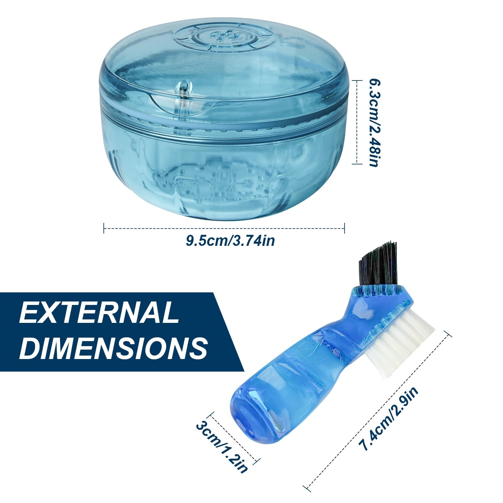 Top vents on ACSKD denture cup for air circulation